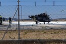 Ελικόπτερο έπεσε κατά την απογείωση στο αεροδρόμιο «Ελ.Βενιζέλος» και πήρε φωτιά - Σώος ο πιλότος 