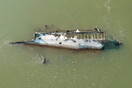 The drying Danube River reveals explosive-laden WWII Nazi warships