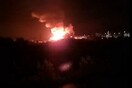 Εύβοια: Μεγάλη φωτιά σε αποθήκη εταιρείας στα Ψαχνά - Κοντά σε χώρους αποθήκευσης προπανίου
