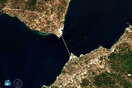 Η γέφυρα Ρίου–Αντιρρίου από ψηλά: Εντυπωσιακή εικόνα από τον δορυφόρο του Copernicus