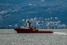 Ερωτήματα για τη βύθιση του ρυμουλκού στο λιμάνι της Πάτμου: «Το καράβι το παρέσυρε και το βύθισε»