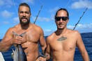 Jason Momoa bares it all in tiny loincloth on ocean fishing trip