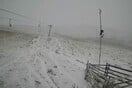 Έπεσαν τα πρώτα χιόνια: Στα «λευκά» Καϊμακτσαλάν και καταφύγιο Κόζιακα