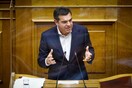 Ο Αλέξης Τσίπρας στο βήμα της Βουλής