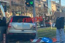 Τροχαίο στην Καλλιρόης - Σύγκρουση αυτοκινήτου με τραμ
