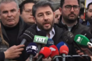 Ο Νίκος Ανδρουλάκης στα Τέμπη 