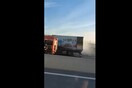 Εθνική Πατρών – Κορίνθου: Φορτηγό συγκρούστηκε με ΙΧ και πήρε φωτιά - Βίντεο από το σημείο