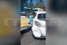 Λεωφορείο συγκρούστηκε με δύο οχήματα στο κέντρο της Αθήνας