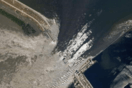 Πρώτες δορυφορικές εικόνες της μεγάλης καταστροφής του φράγματος Νόβα Καχόβκα - Το πριν και το μετά 