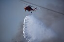 Φωτιά στον Ωρωπό- Ισχυρές πυροσβεστικές δυνάμεις και ελικόπτερα