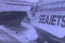 Πειραιάς: Η στιγμή που οι δύο ναυτικοί έπεσαν στη θάλασσα από το πλοίο Speedrunner Jet