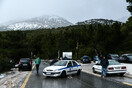 Διακοπή κυκλοφορίας στη λεωφόρο Πάρνηθας λόγω χιονόπτωσης