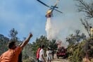 Φωτιά τώρα στην Μυτιλήνη - Καίει σε ελαιώνες στην Μόρια
