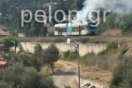 Φωτιά σε βαγόνι του Προαστιακού στην Ακράτα