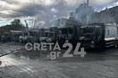 Κρήτη: Καταστράφηκαν 8 απορριμματοφόρα  έπειτα απο φωτιά σε αμαξοστάσιο