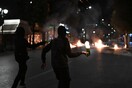 Επεισόδια στο Σύνταγμα - Καίνε κάδους