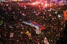 Σερβία: Στιγμιότυπα από το ιστορικό συλλαλητήριο στο Βελιγράδι