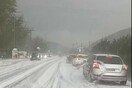 Κακοκαιρία: Σφοδρή χαλαζόπτωση στην Αγία Ελεούσα Μεσολογγίου