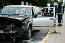 Νεκροφόρα πήρε φωτιά εν κινήσει στη Λεωφόρο Συγγρού