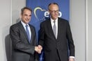 Στο Βερολίνο ο Κυριάκος Μητσοτάκης - Συνάντηση με τον καγκελάριο Μερτς