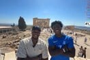 Παροξυσμός κατά την αποχώρηση Αντετοκούνμπο και IShowSpeed από την Ακρόπολη 