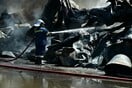 Φωτιά στη Ριτσώνα: Το εργοστάσιο πλαστικών καταστράφηκε ολοσχερώς