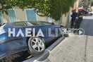 Τροχαίο στον Πύργο: Αυτοκίνητο κατέληξε σε αυλή σπιτιού