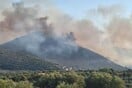Μεγάλη η φωτιά στη Μεσσηνία - Αναζωπύρωση στην Εύβοια και μήνυμα του 112
