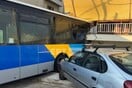 Τροχαίο στου Παπάγου: Λεωφορείο έπεσε σε σπίτι
