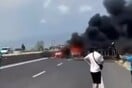 Τροχαίο στην Ξάνθη: Απανθρακώθηκαν οι τρεις επιβάτες ΙΧ που συγκρούστηκε με φορτηγό