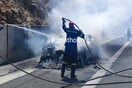 Νεμέα: Βίντεο από τη στιγμή που ΙΧ τυλίγεται στις φλόγες εν κινήσει