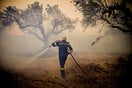 Καλύτερη η εικόνα της φωτιάς στο Πετρωτό Φθιώτιδας
