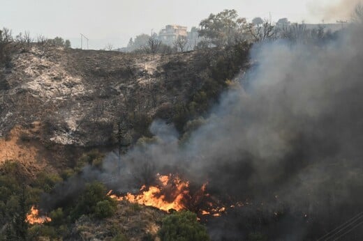 Φωτιά στην Κεφαλονιά: Επιμένει το μέτωπο - 112 και ενισχύσεις στο νησί από τη Κυλλήνη