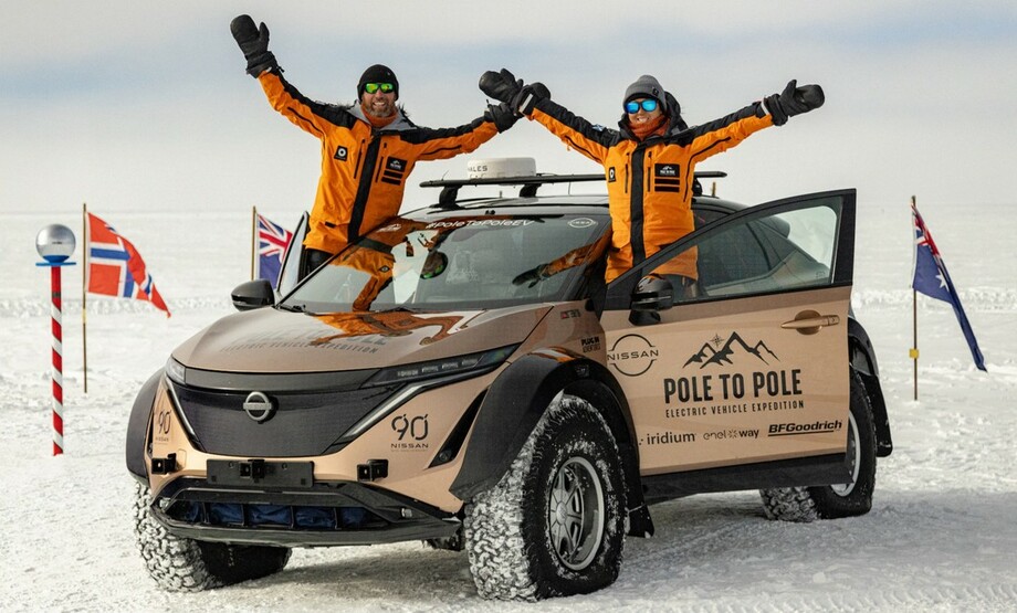 Το Nissan Ariya ολοκλήρωσε την αποστολή Pole to Pole