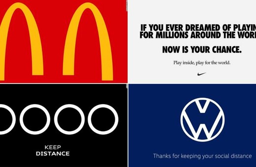 Κορωνοϊός: Πασίγνωστα brands λανσάρουν λογότυπα «κοινωνικής απόστασης»