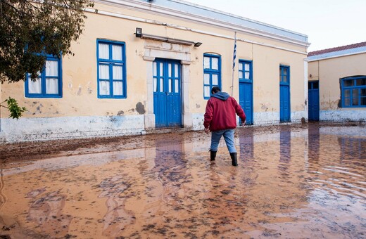Μετρά τις «πληγές» της η Σύμη από τις καταρρακτώδεις βροχές