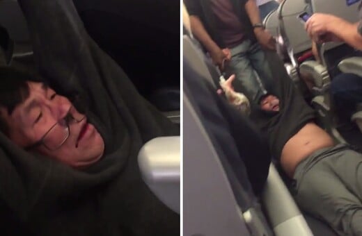 Οργή για το βίντεο που δείχνει να σέρνουν με τη βία επιβάτη από αεροπλάνο της United επειδή η πτήση ήταν υπεράριθμη
