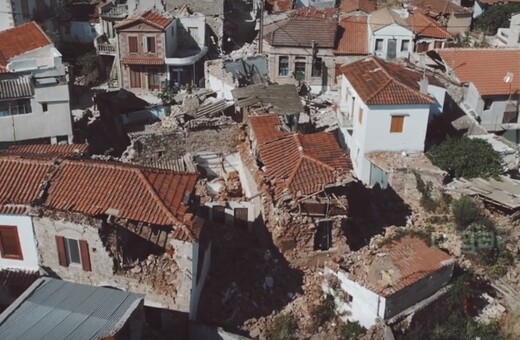 Συγκλονιστικό βίντεο από drone καταγράφει την ολοκληρωτική καταστροφή της Βρίσας στη Λέσβο