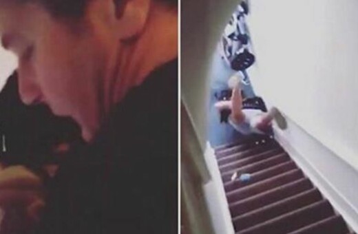 Σοκ από βίντεο με οικοδεσπότη της Airbnb που σπρώχνει στις σκάλες γυναίκα επειδή δεν έκανε εγκαίρως check out