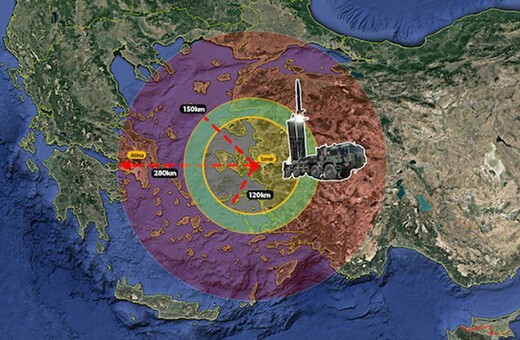 Yeni Safak: Οι τουρκικοί πύραυλοί μπορούν να πλήξουν μέχρι και την Αθήνα