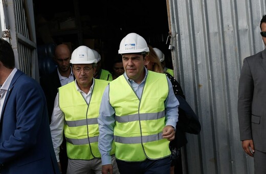 Ο Τσίπρας βγήκε αισιόδοξος από το εργοτάξιο του μετρό Θεσσαλονίκης
