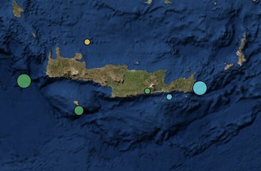 Κρήτη: Δύο σεισμοί 4,1 και 4,3 Ρίχτερ μέσα σε μισή ώρα