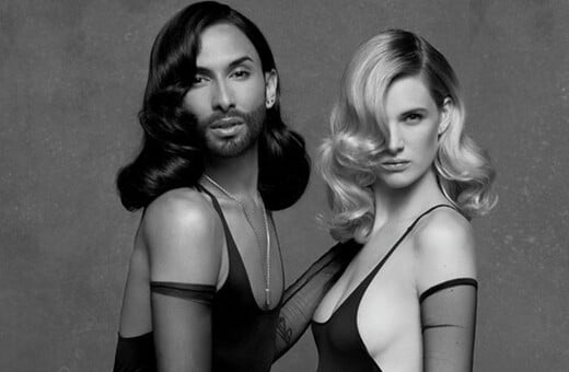 H Conchita φωτογραφίζεται από τον Κarl Lagerfeld