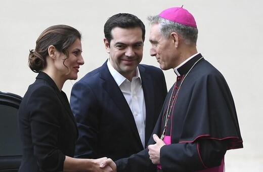 O Αλέξης Τσίπρας με την Μπέτυ Μπαζιάνα στο Βατικανό - ΦΩΤΟΓΡΑΦΙΕΣ