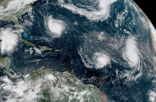 Πέντε κυκλώνες ταυτόχρονα στον Ατλαντικό Ωκεανό - Είναι η δεύτερη φορά στην ιστορία