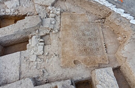Ένα πολύχρωμο μωσαϊκό υψηλής τέχνης ανακαλύφθηκε στο Ισραήλ 