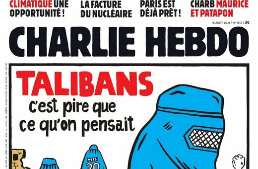 Το εξώφυλλο του Charlie Hebdo για τους Ταλιμπάν στο Αφγανιστάν