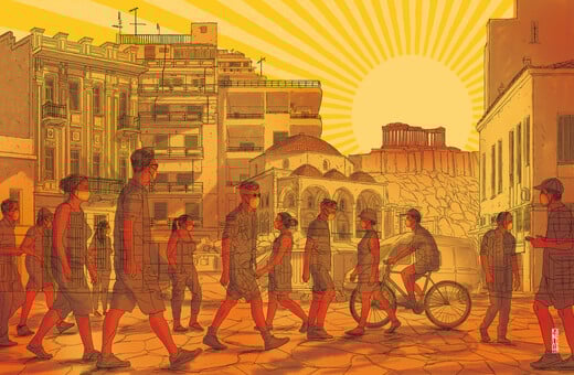 Athens on fire