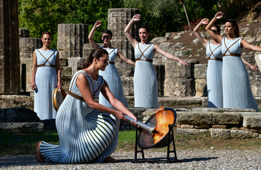 αφή της Oλυμπιακής Φλόγας