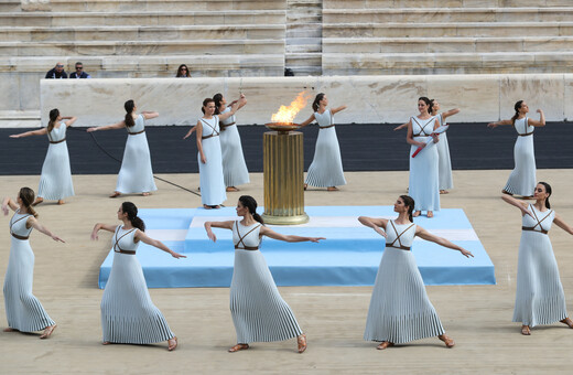 Η τελετή παράδοσης της Ολυμπιακής Φλόγας στο Παναθηναϊκό Στάδιο [ΕΙΚΟΝΕΣ]